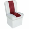 WISE SEATING Premium Jump Seat - White/Red -Boat Seating Sales Shop 12065819