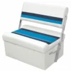 WISE SEATING Flip-Flop Seat - White/Navy/Blue -Boat Seating Sales Shop 12066239