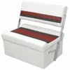 WISE SEATING Flip-Flop Seat - White/Red/Charcoal -Boat Seating Sales Shop 12066247