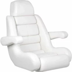 TODD 5-Star Flip-Up Helm Seat - White