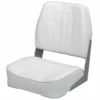WISE SEATING Promotional Low-Back Folding Fishing Boat Seat, White -Boat Seating Sales Shop 13805213