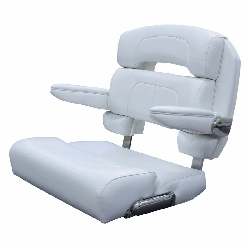 TACO MARINE 23" Deluxe Capri Helm Chair, White 3 TACO MARINE 23" Deluxe Capri Helm Chair, White