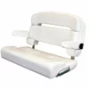 TACO MARINE 36" Deluxe Capri Helm Bench Chair, White -Boat Seating Sales Shop 14009211 1500
