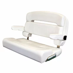 TACO MARINE 40" Deluxe Capri Helm Bench Chair, White