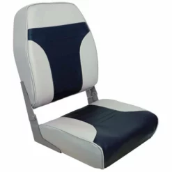 SPRINGFIELD Folding High Back Seat, Gray/Blue