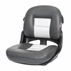 TEMPRESS Elite Fisherman's Armless Low Back Helm Seat, Charcoal/Gray