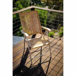SEATEAK Windrift Teak Folding Deck Chair -Boat Seating Sales Shop 16225419 5 1500
