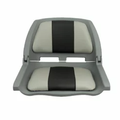 SPRINGFIELD Traveler Folding Seat, Charcoal And Gray Upholstery With Gray Shell