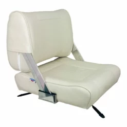 SPRINGFIELD White Flip Back Seat with Slide Mount