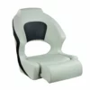 SPRINGFIELD Deluxe Sport Flip-Up Seat, Charcoal And White Upholstery 2 SPRINGFIELD Deluxe Sport Flip-Up Seat, Charcoal And White Upholstery -Boat Seating Sales Shop 17074972 1500