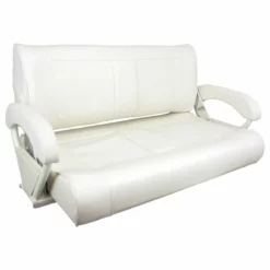 SPRINGFIELD Double Bucket Bench Seat, Off White Upholstery