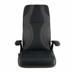 SPRINGFIELD Norwegian Helm Seat with Charcoal and Black Upholstery