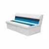WISE SEATING Bench & Base, White/Navy/Blue -Boat Seating Sales Shop 17096322 1500