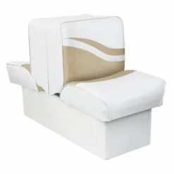 WISE SEATING 10" Base Lounge Seat, White/Sand