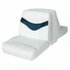 WISE SEATING Bayliner Lounge Seat Top, White/Blue -Boat Seating Sales Shop 17097031 LRG