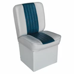 WISE SEATING 10" Base Jump Seat, Gray/Navy