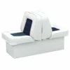 WISE SEATING 10" Base Lounge Seat, White/Navy 2 WISE SEATING 10" Base Lounge Seat, White/Navy -Boat Seating Sales Shop 17099532 LRG