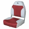 WISE SEATING High-Back Boat Seat, Gray/Red -Boat Seating Sales Shop 17099722 LRG