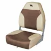WISE SEATING High-Back Boat Seat, Sand/Brown -Boat Seating Sales Shop 17099730 LRG