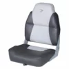 WISE SEATING Alumacraft Style Contoured High Back Boat Seat, Gray/Charcoal -Boat Seating Sales Shop 17099995 LRG