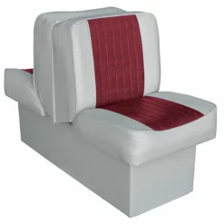 WISE SEATING 10" Base Run-a-Bout Lounge Seat, Gray/Red