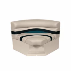 WISE SEATING Premier Pontoon, Bow Radius Corner Section