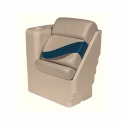 WISE SEATING Lean Back Recliner, Left Radius, Mocha Java/Mocha Java Punch/Cuddy Navy/Rock Salt
