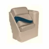 WISE SEATING Lean Back Recliner, Right Radius, Mocha Java/Mocha Java Punch/Cuddy Navy/Rock Salt -Boat Seating Sales Shop 17101452 1500